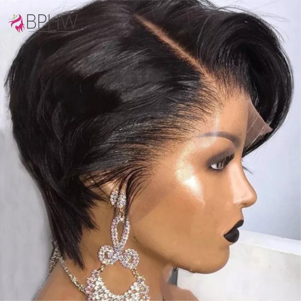 Women'S Shoes Bobs - 200% Density Lace Front Straight Wig