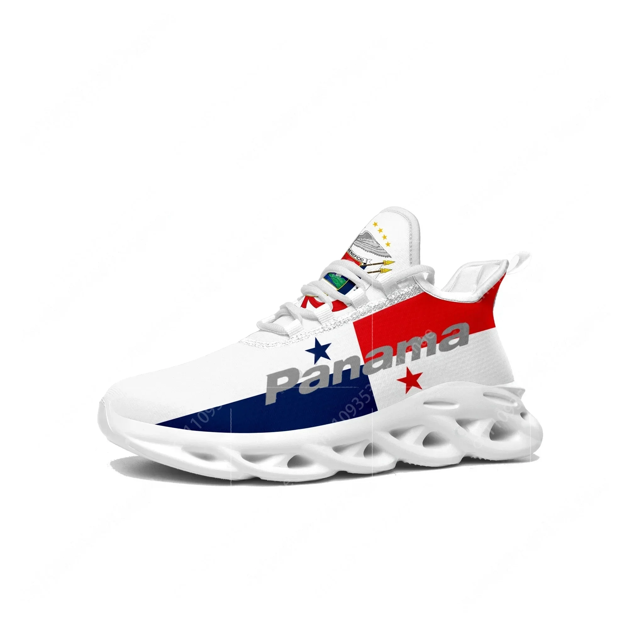 Women'S Shoes Running Sports - Panamanian Flag Flats Sneakers Mens Womens