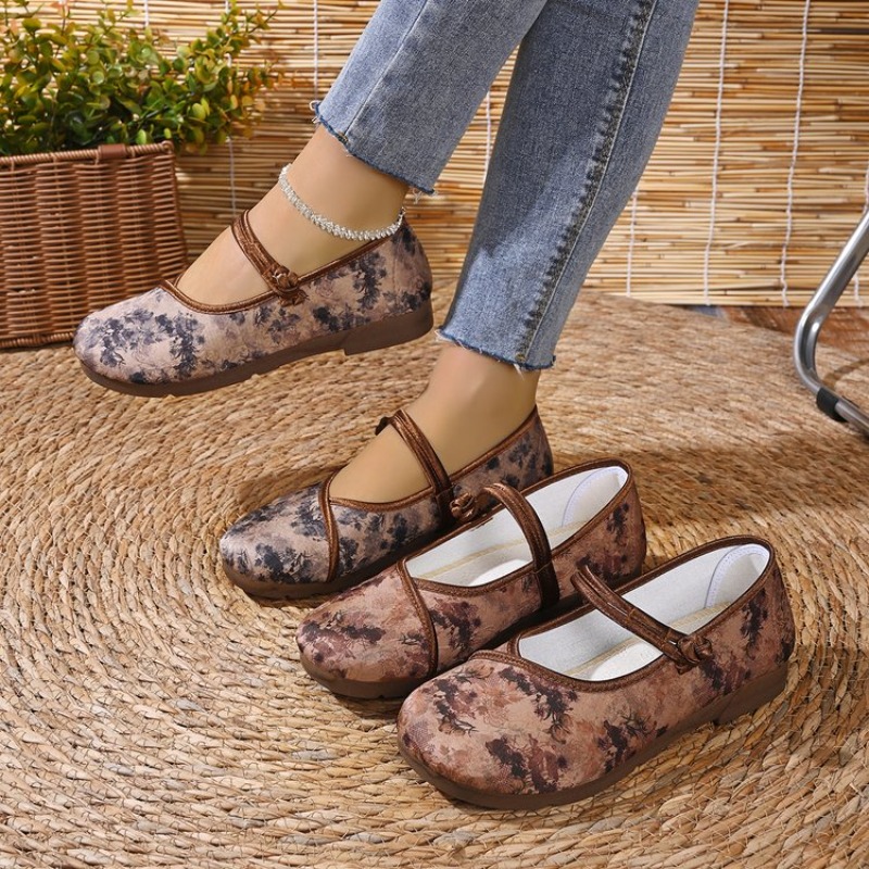 Mary Jane Shoes - Comfort Flats Women Design Mary Jane