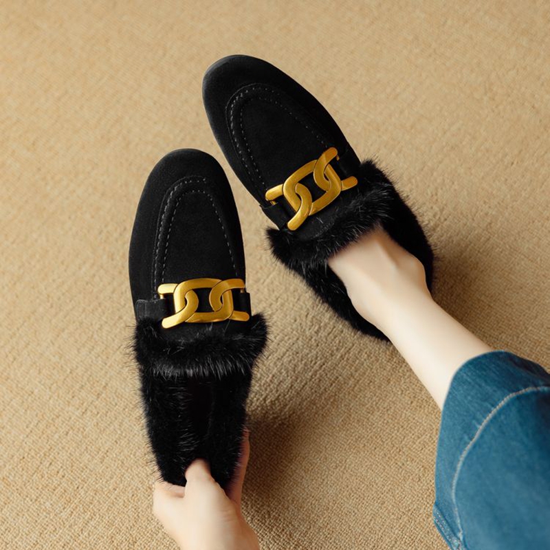 Women Shoes Winter - NEW Winter Women Pumps Sheep Suede