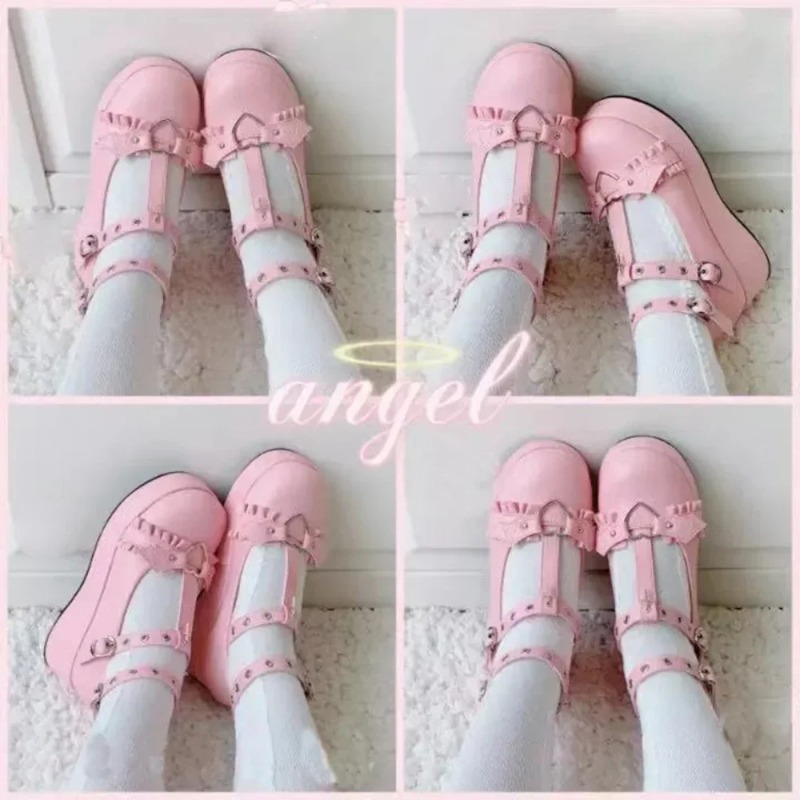 New Sweet Heart Buckle Wedges  - đánh giá và giá Women Shoes Wedges