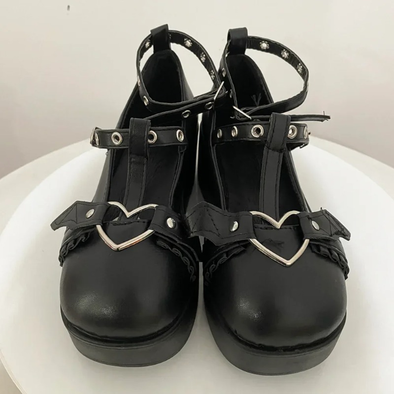 New Sweet Heart Buckle Wedges  - đánh giá và giá Women Shoes Wedges