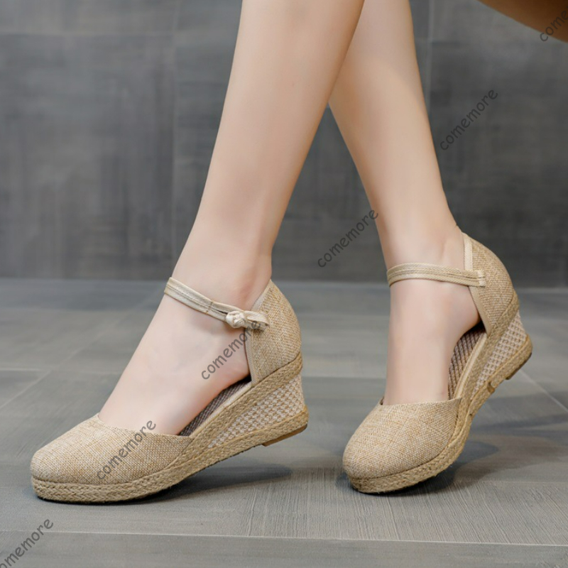 Comemore Sandals High Heel Sum - đánh giá và giá Espadrille Wedge Shoes