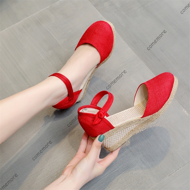 Comemore Sandals High Heel Sum - đánh giá và giá Espadrille Wedge Shoes