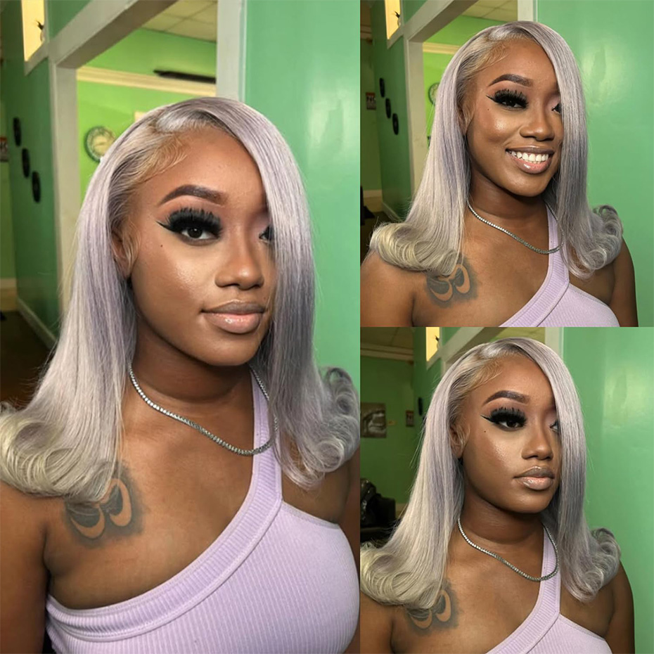 Silver Grey Bob Wigs Human Hai - đánh giá và giá Women'S Shoes Bobs