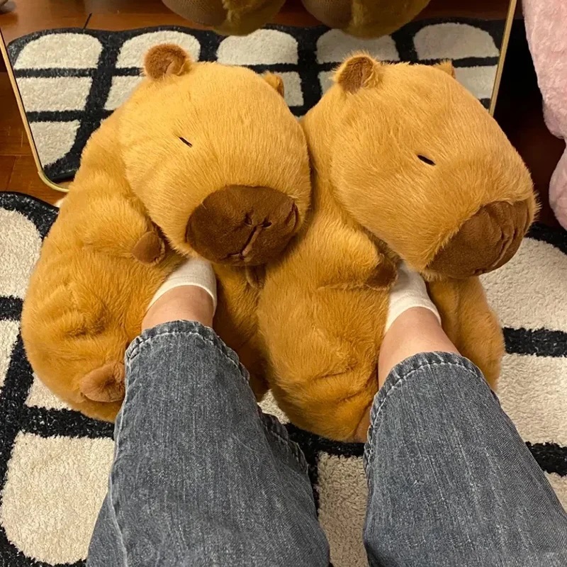 Novelty capybara slippers unis - đánh giá và giá Women Shoes Winter