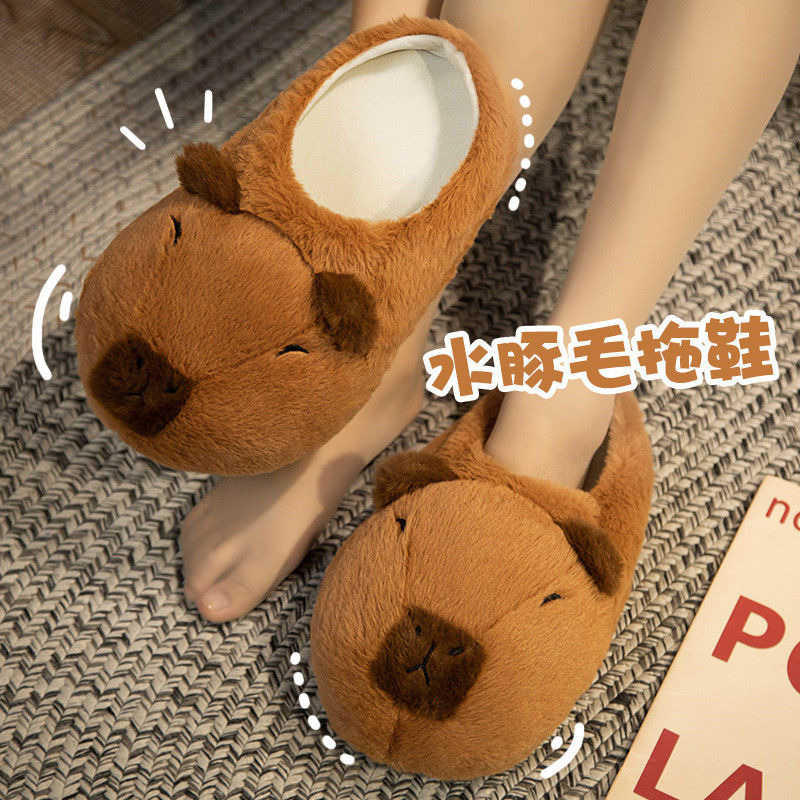 Novelty capybara slippers unis - đánh giá và giá Women Shoes Winter