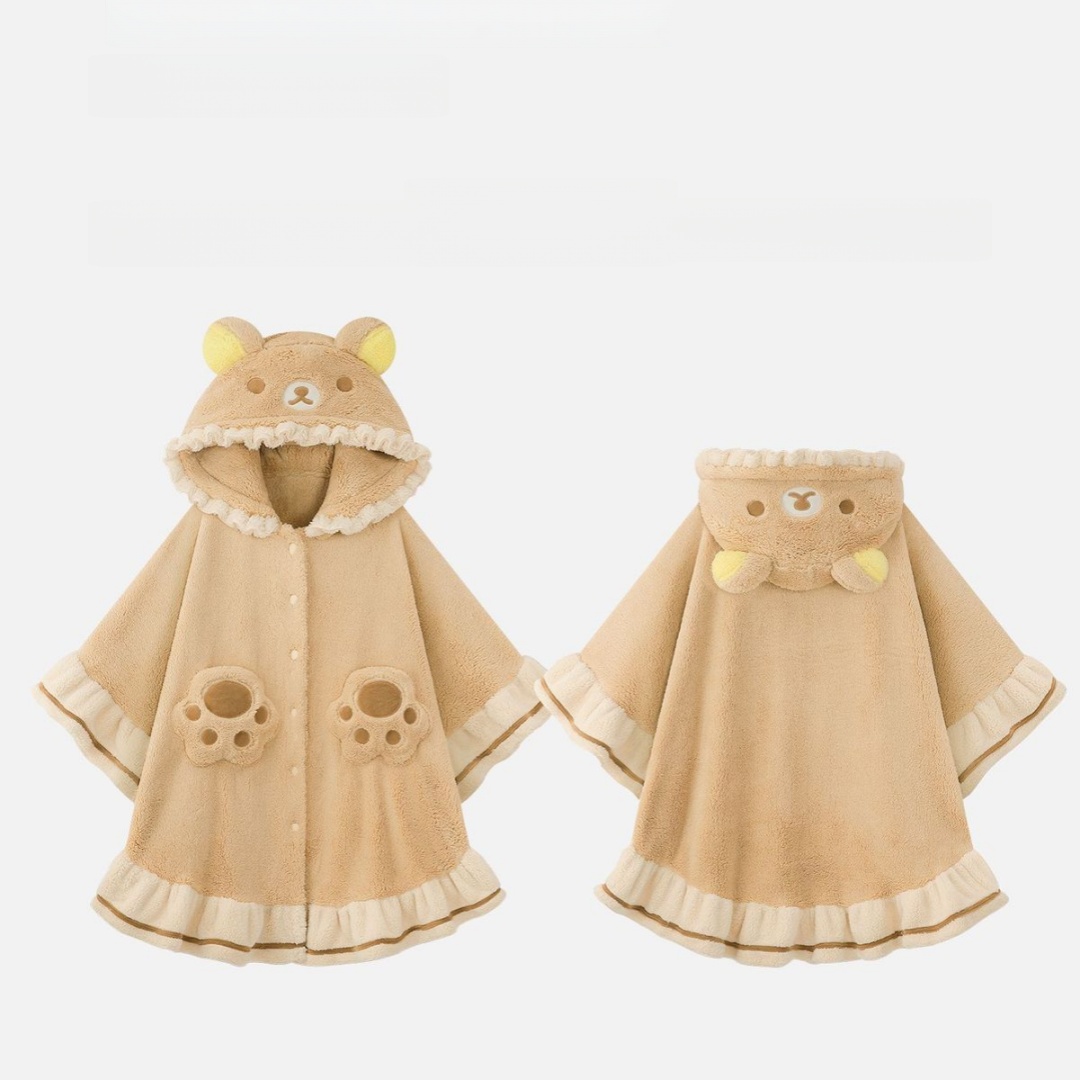 Rilakkuma Hooded Poncho Robe F - đánh giá và giá Women Shoes Xxl