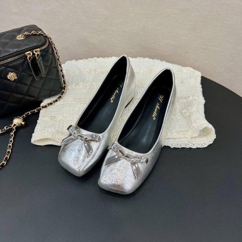 Art Style Bow Flat Shoes Women - đánh giá và giá Women Shoes Wedges