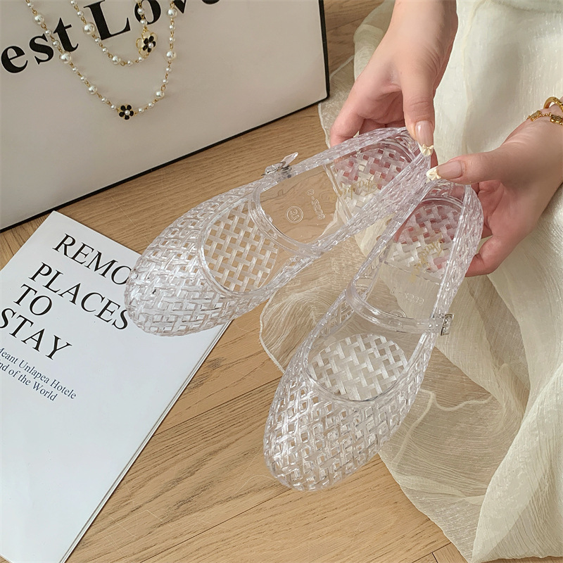 Transparent crystal women's sh - đánh giá và giá Jelly Sandal Women