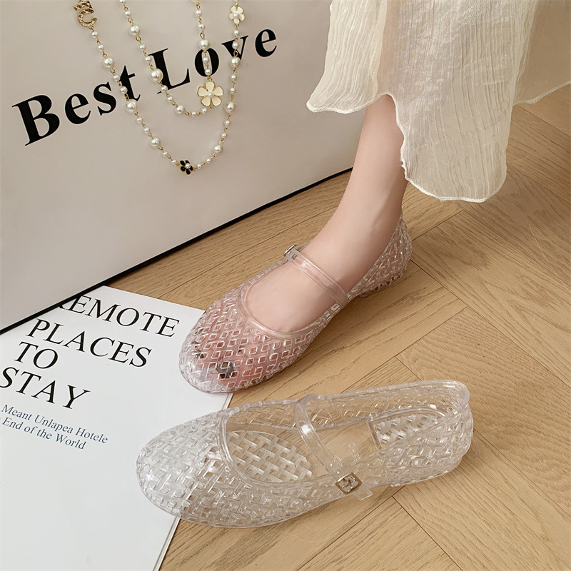 Transparent crystal women's sh - đánh giá và giá Jelly Sandal Women
