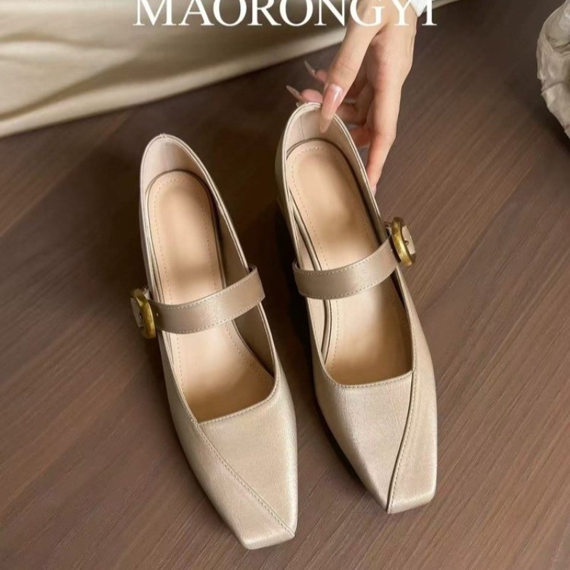New Silk Square Head Single Sh - đánh giá và giá Mary Jane Shoes