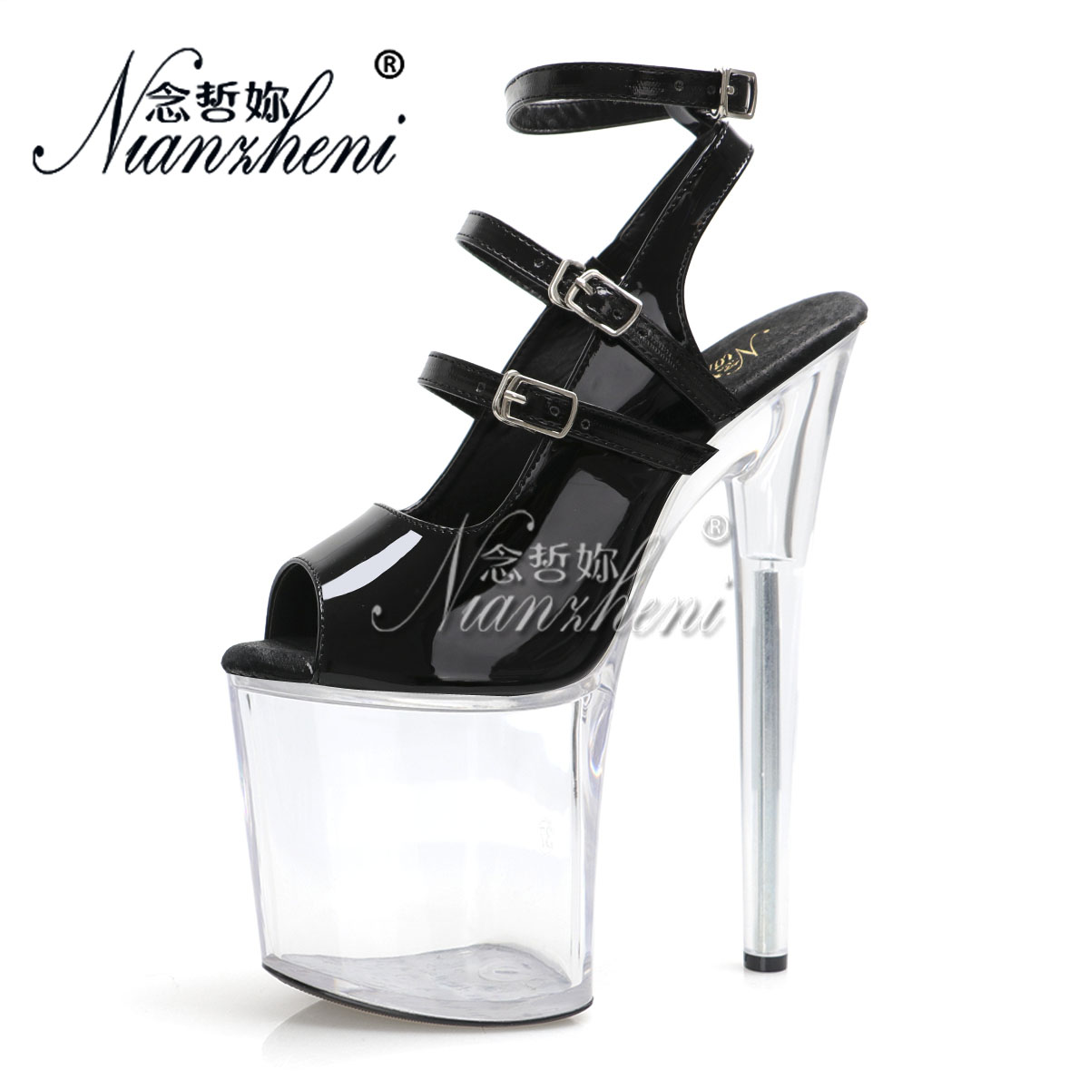Exotic Dancer Clubbing 8inch H - đánh giá và giá Clear Strap Heel