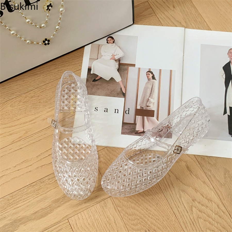 Transparent Crystal Sandals Ne - đánh giá và giá Jelly Sandal Women